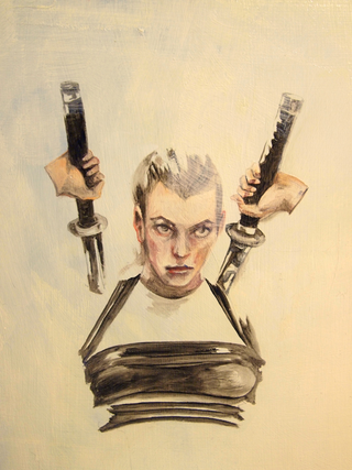 Illustration for article titled Geek girls paint geek icons, and the results will make you smile